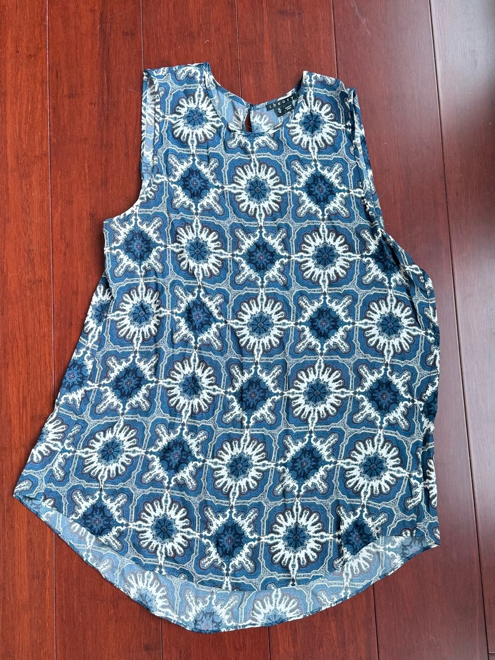 Blue Silk Theory Top